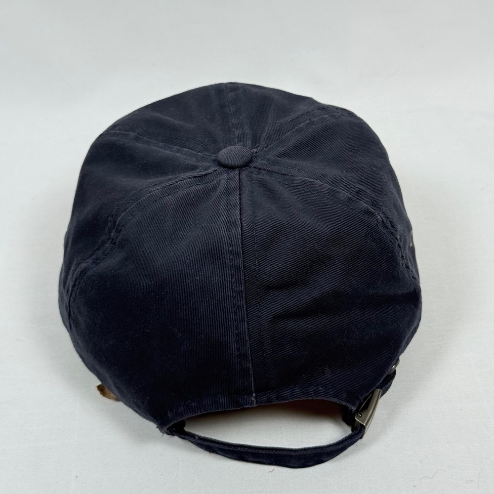 Vintage Navy Baseball Cap Hat Gold Embroidered Military Dad Adjustable Strapback - Picture 5 of 10
